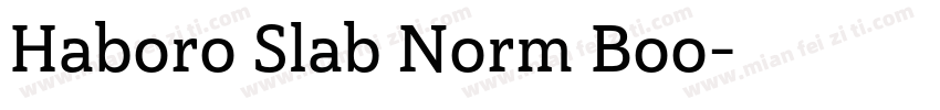 Haboro Slab Norm Boo字体转换